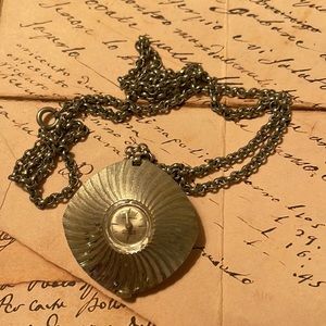 Vintage Orvin 21 jewels daily winder necklace watch